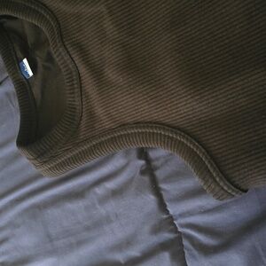 Brand new! Old Navy, black casual ribbed sun dress, with left side slit